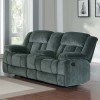 Laurelton Double Glider Reclining Loveseat (Charcoal)