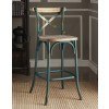 Zaire Bar Chair (Antique Turquoise)