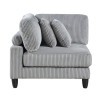 Robstown Gray Corner Seat
