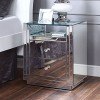 Nysa Faux Crystals Nightstand/ End Table