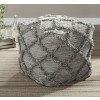 Adelphie Pouf (Natural and Gray)