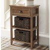 Oslember Accent Table (Light Brown)