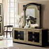 Aida Double Dresser (Black and Gold)