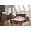Cagney Storage Bedroom Set (Chestnut)
