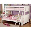 Spring Creek Twin XL over Queen Bunk Bed (White)
