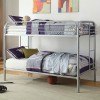 Opall Twin over Twin Bunk Bed w/ Trundle (Silver)
