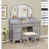 Athy Vanity w/ Stool (Silver)