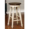 Sabrina Counter Height Stool (Cherry and White) (Set of 2)