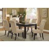 Sania III 72-Inch Dining Room Set w/ Beige Chairs
