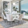 Izzy Dining Room Set w/ White Chairs