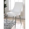 Izzy Side Chair (White) (Set of 2)