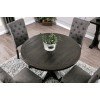 Alfred Round Dining Room Set w/ Gray Chairs