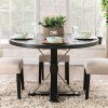 Alfred Round Dining Room Set w/ Light Gray Chairs