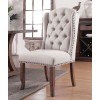 Gianna Ivory Wingback Chair (Set of 2)