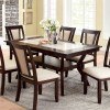 Brent Dining Room Set w/ Faux Marble Insert