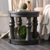 Mika Cushioned Occasional Table Set (Antique Gray)