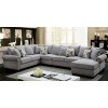 Skyler Sectional Living Room Set (Gray)
