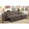 Patty Sectional w/ Pull Out Sleeper (Ash Brown)