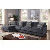 Kaylee Large L-Shaped Sectional w/ Left Chaise (Gray)