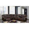 Pollux Reclining Sectional Set (Brown)