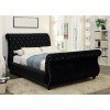 Noella Black Upholstered Bed