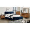 Barney Upholstered Bedroom Set (Navy)