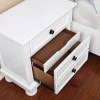 Castor Storage Bedroom Set (White)