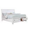 Castor Storage Bedroom Set (White)