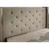 Anabelle Gray Upholstered Bed