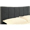 Ennis Dark Gray Upholstered Bed