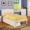Omnus Youth Bedroom Set w/ Caren Bed (White)