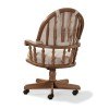 Classic Oak Tilt-Swivel Chair (Chestnut) (Set of 2)