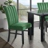 Bellini Velvet Side Chair (Emerald) (Set of 2)