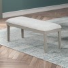 Essence Gray Cushioned Bench
