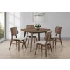 Oscar Walnut Round Dining Room Set
