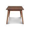 Oscar Walnut Rectangular Dining Room Set w/ Natural Chairs