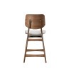 Oscar Walnut Counter Height Chair w/ Natural Cushion (Set of 2)