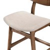 Oscar Walnut Counter Height Chair w/ Natural Cushion (Set of 2)