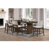 Kody Rectangular Counter Height Dining Room Set w/ Cream Chairs