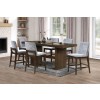 Kody Rectangular Counter Height Dining Room Set w/ Stone Gray Chairs