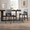 Kody Rectangular Counter Height Dining Room Set w/ Stone Gray Chairs
