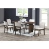 Kody Oval Dining Room Set w/ Cream Chairs