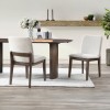 Kody Oval Dining Room Set w/ Cream Chairs