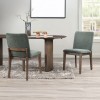 Kody Oval Dining Room Set w/ Forest Green Chairs