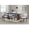 Kody Oval Dining Room Set w/ Stone Gray Chairs