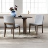 Kody Oval Dining Room Set w/ Stone Gray Chairs