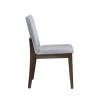 Kody Stone Gray Upholstered Side Chair (Set of 2)