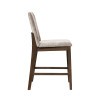 Kody Rectangular Counter Height Dining Room Set w/ Cream Chairs