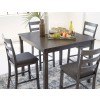 Bridson 5-Piece Square Counter Height Dining Set