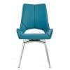 D9002 Dining Room Set w/ Turquoise Swivel Chairs